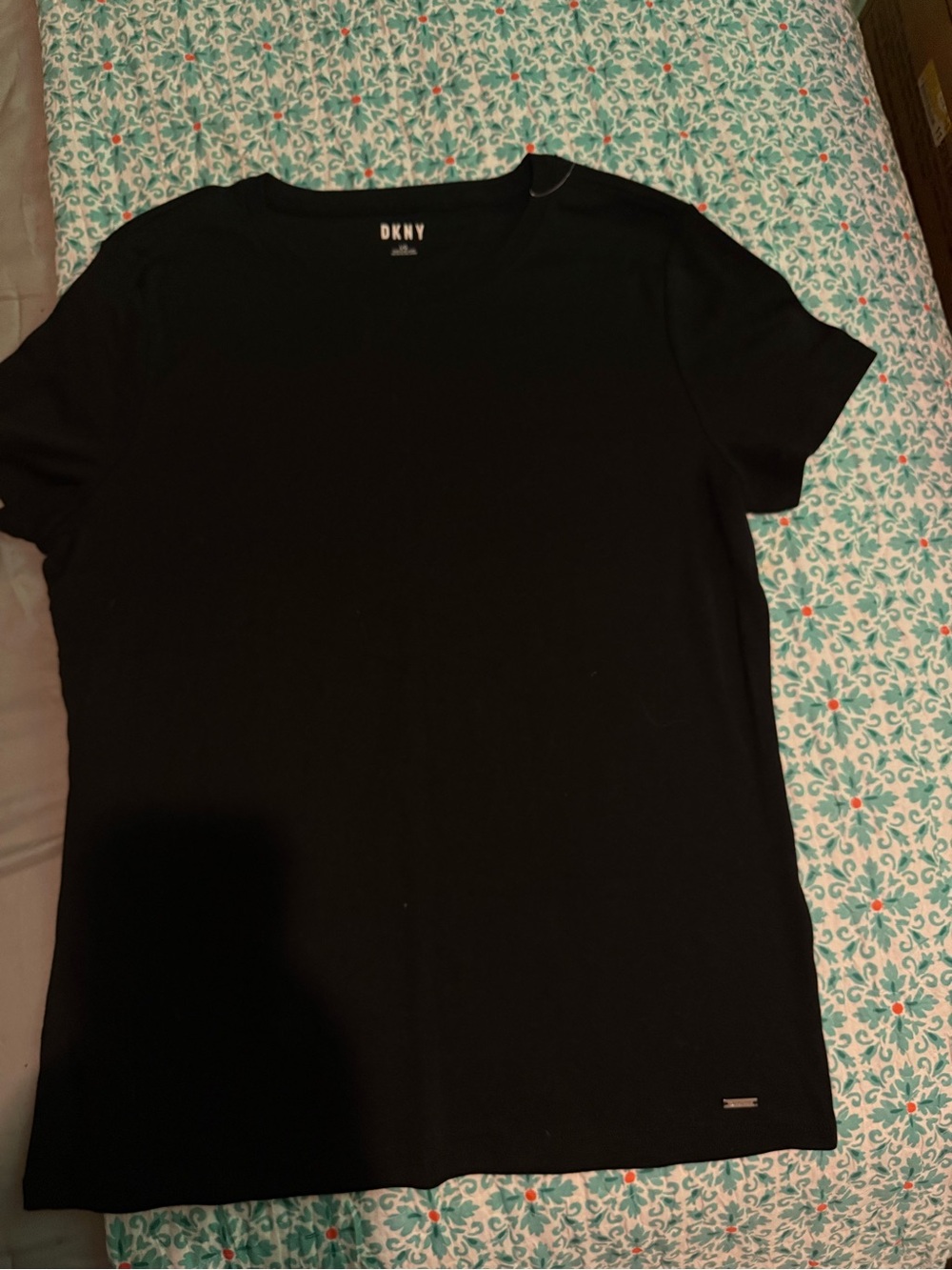 DKNY Black Short Sleeve Crewneck Tee